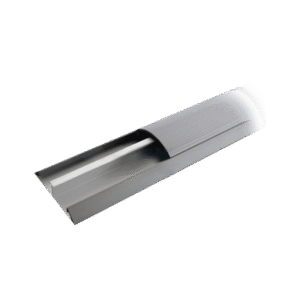 Ducto de media caña de aluminio, tramo de 2.5m de largo (8801-80300)