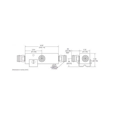 SEPARADOR 4.8dB (3:1) Tap 350-5930MHz 500W -161dBc 4.3-10 IP67 . SEPARADOR 4.8dB (3:1) Tap 350-5930MHz 500W -161dBc 4.3-10 IP67 .
