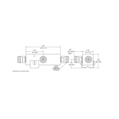 SEPARADOR 15dB (30:1) Tap 350-5930MHz 500W -161dBc 4.3-10 IP67 . SEPARADOR 15dB (30:1) Tap 350-5930MHz 500W -161dBc 4.3-10 IP67 .