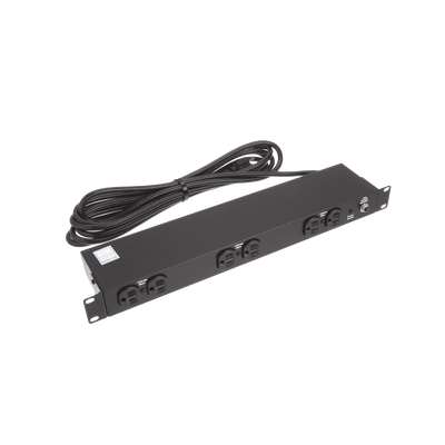 PDU Básico de Montaje en Rack, Con 6 Salidas Frontales NEMA 5-15R, Enchufe de Entrada NEMA 5-15P, de 19in, 1UR, 15 Amp, 120 Vca PDU Básico de Montaje en Rack, Con 6 Salidas Frontales NEMA 5-15R, Enchufe de Entrada NEMA 5-15P, de 19in, 1UR, 15 Amp, 120 Vca