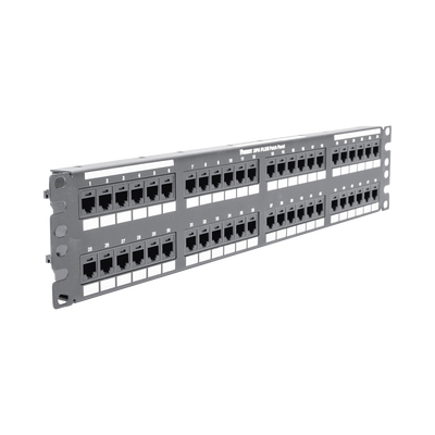 Panel de Parcheo de Impacto (110), Plano, Categoría 6, de 48 Puertos, 2UR