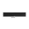 Tapa Ciega Para Rack Estándar de 19in, Plano, de Acero, 2UR, Color Negro