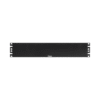 Tapa Ciega Para Rack Estándar de 19in, Plano, de Acero, 2UR, Color Negro
