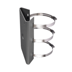 Montaje para Poste Vertical / Diametro de 400 a 600 mm / Acero Galvanizado (SUS304) / Color Plateado