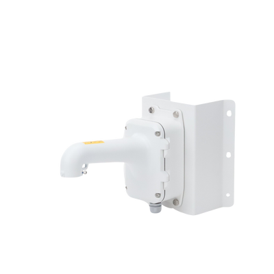 Montaje de Esquina con Caja de Conexión para Domos PTZ epcom y HIKVISION / Fabricado con Aleación de Aluminio y Acero