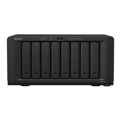 Servidor NAS de escritorio con 8 bahías / Expansible a 18 bahías / Hasta 252 TB / 4GB de RAM Servidor NAS de escritorio con 8 bahías / Expansible a 18 bahías / Hasta 252 TB / 4GB de RAM