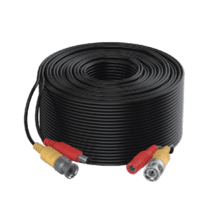 Cable Coaxial Siames (Mini RG59) + Alimentación / 10 Metros de Distancia / CCA / Soporta 1080p (2 Megapixel) hasta 4K (8 Megapixel) / Uso Interior y Exterior