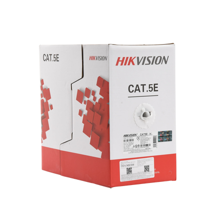 Bobina de Cable UTP 305 Metros / Cat5E (24 AWG) / Color Blanco / PVC (CM) / Uso en Interior / 100% Cobre / Aplicaciones de CCTV y Redes de Datos Bobina de Cable UTP 305 Metros / Cat5E (24 AWG) / Color Blanco / PVC (CM) / Uso en Interior / 100% Cobre / Aplicaciones de CCTV y Redes de Datos
