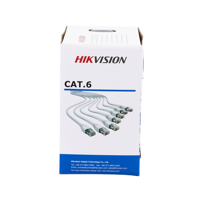 Bobina de Cable de 305 m (1000 ft) Cat 6 / 100% Cobre / Color Blanco / Uso en Interior / PVC