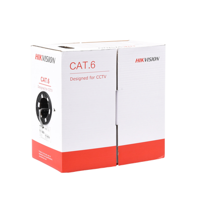 Bobina de cable UTP 305 mts / Cat6 (23 AWG) / Color Gris / PVC (CM) / Uso en Interior / 100% Cobre / Aplicaciones de CCTV y Redes de Datos Bobina de cable UTP 305 mts / Cat6 (23 AWG) / Color Gris / PVC (CM) / Uso en Interior / 100% Cobre / Aplicaciones de CCTV y Redes de Datos