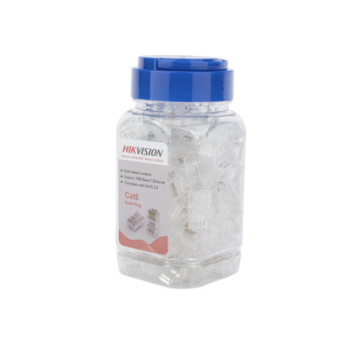 Bote con 100 Piezas de Plug Modular RJ45 / Cat 6 / Chapado en Oro a 30 Micras / Sin Blindaje / Facil Instalación / Uso Interior / Soporta Norma TIA-568B / Cumple con RoHS 2.0 Bote con 100 Piezas de Plug Modular RJ45 / Cat 6 / Chapado en Oro a 30 Micras / Sin Blindaje / Facil Instalación / Uso Interior / Soporta Norma TIA-568B / Cumple con RoHS 2.0