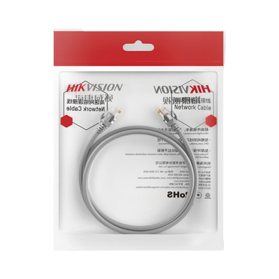 Cable de Parcheo (Patch Cord) / UTP / Cat. 6 (24 AWG) / 10 Metros / Color Gris / Ideal para PoE+ / Interior