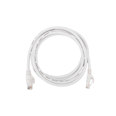 Cable de Parcheo (Patch Cord) / UTP / Cat. 6 (24 AWG) / 2 Metros / Color Blanco/ Ideal para PoE+ / Interior Cable de Parcheo (Patch Cord) / UTP / Cat. 6 (24 AWG) / 2 Metros / Color Blanco/ Ideal para PoE+ / Interior
