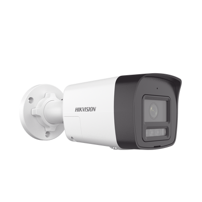 [PROTECCIÓN ACTIVA] Bala IP 4 Megapixel / Lente 2.8 mm / Dual Light (30 mts IR + 20 mts Luz Blanca) / Audio de Dos Vías / Luz Intermitente y Alerta de Audio / Micrófono Integrado / ACUSENSE Lite / Exterior IP67 / H.265 / PoE / ONVIF