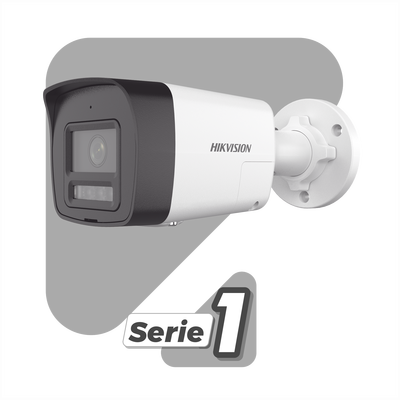 [PROTECCIÓN ACTIVA] Bala IP 4 Megapixel / Lente 2.8 mm / Dual Light (30 mts IR + 20 mts Luz Blanca) / Audio de Dos Vías / Luz Intermitente y Alerta de Audio / Micrófono Integrado / ACUSENSE Lite / Exterior IP67 / H.265 / PoE / ONVIF