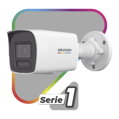 [Dual Light + ColorVu] Bala IP 6 Megapixel / Lente 2.8 mm / 30 mts IR + 30 mts Luz Blanca / Micrófono Integrado / ACUSENSE Lite / Exterior IP67 / WDR 120 dB / PoE / Micro SD