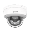 Domo IP 4 Megapixel / Lente 2.8 mm / Dual Light (30 mts IR + 30 mts Luz Blanca) / Micrófono Integrado / Antivandálico IK08 / ACUSENSE Lite / Exterior IP67 / H.265 / PoE / ONVIF / Micro SD