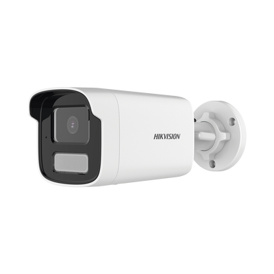 [Dual Light] Bala IP 8 Megapixel (4K) / Lente 4 mm / 50 mts IR + 50 mts Luz Blanca / Micrófono Integrado / ACUSENSE Lite / Exterior IP67 / H.265 / PoE / ONVIF / Micro SD