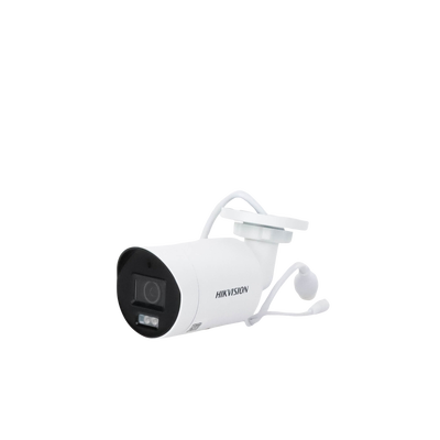 [Dual Light + ColorVu] Bala IP 4 Megapixel / Lente 2.8 mm / 40 mts IR + 40 mts Luz Blanca / Microfono Integrado / Exterior IP67 / WDR 130 dB / Videoanaliticos (Filtro de Falsas Alarmas) / Captura Facial / PoE / ACUSEARCH