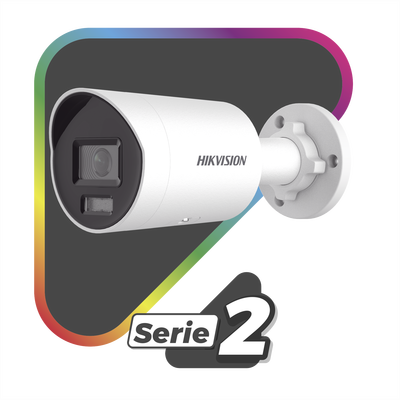 [Dual Light + ColorVu] Bala IP 4 Megapixel / Lente 2.8 mm / 40 mts IR + 40 mts Luz Blanca / Microfono Integrado / Exterior IP67 / WDR 130 dB / Videoanaliticos (Filtro de Falsas Alarmas) / Captura Facial / PoE / ACUSEARCH