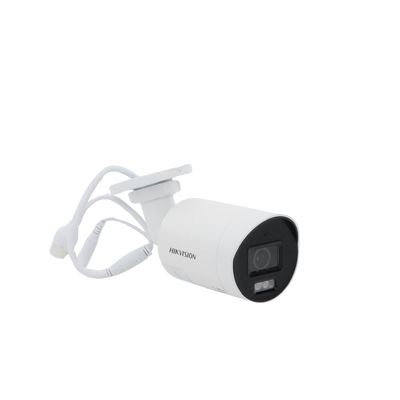 [Dual Light + ColorVu] Bala IP 4 Megapixel / Lente 2.8 mm / 40 mts IR + 40 mts Luz Blanca / Microfono Integrado / Exterior IP67 / WDR 130 dB / Videoanaliticos (Filtro de Falsas Alarmas) / Captura Facial / PoE / ACUSEARCH