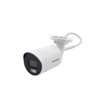 [ PROTECCIÓN ACTIVA ] Bala IP 4 Megapixel / Imagen a Color 24/7 (ColorVu) / PoE / Lente 2.8 mm / Luz Blanca 40 mts / Exterior IP67 / Luz Intermitente y Alerta de Audio / ACUSENSE (Filtro de Falsas Alarmas) / WDR 130 dB / Captura Facial / ACUSEARCH