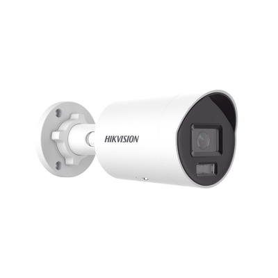 [Dual Light + ColorVu] Bala IP 8 Megapixel (4K) / Lente 2.8 mm / 40 mts IR + 40 mts Luz Blanca / Microfono Integrado / Exterior IP67 / WDR 130 dB / ACUSENSE (Filtro de Falsas Alarmas) / Captura Facial / PoE / Metal / ACUSEARCH
