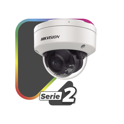 [Dual Light + ColorVu] Domo IP 8 Megapixel / Lente 2.8 mm / 30 mts IR + 30 mts Luz Blanca / Microfono Integrado / E-S de Audio / Exterior IP67 / WDR 130 dB / Videoanaliticos (Filtro de Falsas Alarmas) / Captura Facial / ACUSEARCH