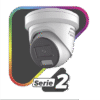 [Dual Light + ColorVu] Turret IP 4 Megapixel / Lente 2.8 mm / 40 mts IR + 40 mts Luz Blanca / Exterior IP67 / Luz Intermitente y Alerta de Audio / Micrófono Integrado / Videoanaliticos (Filtro de Falsas Alarmas) / WDR 130 dB / Captura Facial