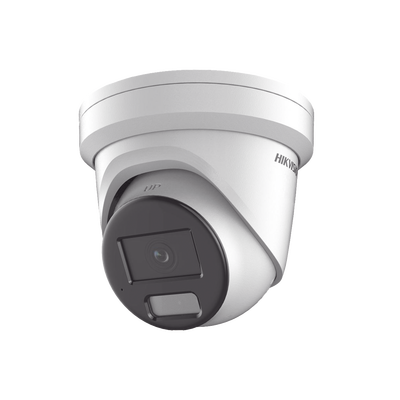 [Dual Light + ColorVu] Turret IP 4 Megapixel / Lente 2.8 mm / 40 mts IR + 40 mts Luz Blanca / Microfono Integrado / Exterior IP67 / WDR 130 dB / Videoanaliticos (Filtro de Falsas Alarmas) / Captura Facial / ACUSEARCH