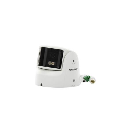 [FlexVu] [ PROTECCIÓN ACTIVA ] Turret IP Panorámica 4 Megapíxel / 2 Lentes 2.8 mm (180°) / Imagen a Color 24/7 (ColorVu) / PoE / WDR 130° / IP67 / ACUSENSE / Luz Estroboscópica y Alarma Audible / 30 mts Luz Blanca / Mic