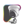 [Dual Light + ColorVu] Turret IP 8 Megapixel / Lente 2.8 mm / 40 mts IR + 40 mts Luz Blanca / Exterior IP67 / Luz Intermitente y Alerta de Audio / Micrófono Integrado / Videoanaliticos (Filtro de Falsas Alarmas) / ACUSEARCH