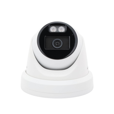 [Dual Light + ColorVu] Turret IP 8 Megapixel / Lente 2.8 mm / 40 mts IR + 40 mts Luz Blanca / Microfono Integrado / Exterior IP67 / WDR 130 dB / Videoanaliticos (Filtro de Falsas Alarmas) / Captura Facial / ACUSEARCH