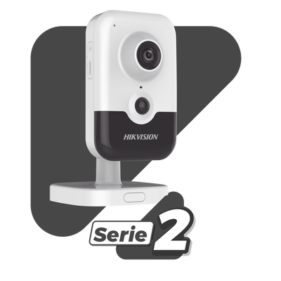 Cubo IP 4 Megapixel / Serie PRO / Lente 2.8 mm / 10 mts IR EXIR / PoE / Sensor PIR / H.265+ / Interior / Audio de Dos Vías / PoE / MicroSD / ONVIF