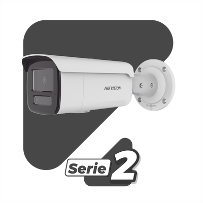 [Dual Light + 2 Micrófonos Integrados] Bala IP 4 Megapixel / Lente 4 mm / 80 mts IR + 80 mts Luz Blanca / ACUSENSE / Exterior IP67 / IK10 / WDR 120 dB / PoE / Micro SD / ONVIF / ACUSEARCH