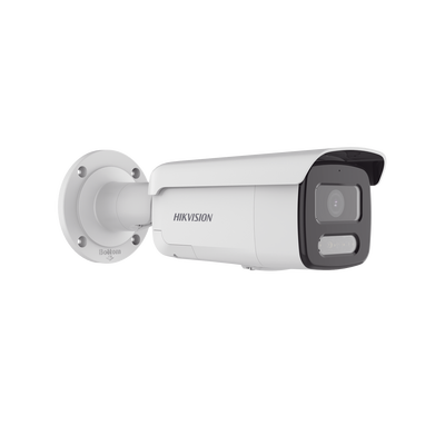 [Dual Light + ColorVu] Bala IP 4 Megapixel / Lente 4 mm / 60 mts IR + 60 mts Luz Blanca / Exterior IP67 / Luz Intermitente y Alerta de Audio / Videoanaliticos (Filtro de Falsas Alarmas) / PoE / WDR 130 dB / Captura Facial / ACUSEARCH