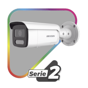 [Dual Light + ColorVu] Bala IP 4 Megapixel / Lente 4 mm / 60 mts IR + 60 mts Luz Blanca / Exterior IP67 / Luz Intermitente y Alerta de Audio / Videoanaliticos (Filtro de Falsas Alarmas) / PoE / WDR 130 dB / Captura Facial / ACUSEARCH