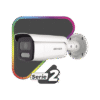 [Dual Light + ColorVu] Bala IP 8 Megapixel / Lente 4 mm / 60 mts IR + 60 mts Luz Blanca / Exterior IP67 / Luz Intermitente y Alerta de Audio / Micrófono Integrado / Videoanaliticos (Filtro de Falsas Alarmas) / ACUSEARCH