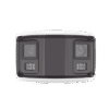 [FlexVu] [ PROTECCIÓN ACTIVA ] Bala IP Panorámica 8 Megapixel (4K) / 2 Lentes 4 mm (180°) / Imagen a Color 24/7 (ColorVu) / PoE / WDR 130° / IP67 / ACUSENSE / Luz Estroboscópica y Alarma Audible / 40 mts Luz Blanca / Micro SD
