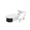 [FlexVu] [ PROTECCIÓN ACTIVA ] Bala IP Panorámica 8 Megapixel (4K) / 2 Lentes 4 mm (180°) / Imagen a Color 24/7 (ColorVu) / PoE / WDR 130° / IP67 / ACUSENSE / Luz Estroboscópica y Alarma Audible / 40 mts Luz Blanca / Micro SD