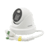 Turret IP 4 Megapixel / Imagen a color 24/7 / Lente 4 mm / Luz Blanca 40 mts / Exterior IP67 / Micrófono Integrado / WDR 120 dB / Audio y Alarma / Onvif / MicroSD