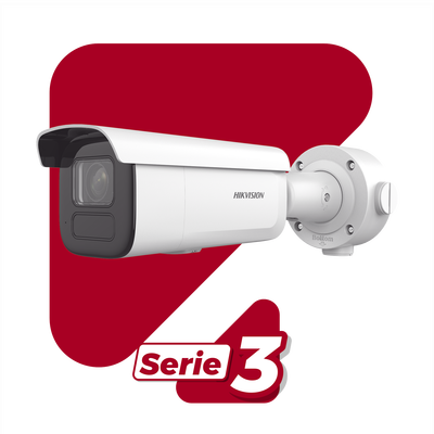 Bala IP 4 Megapixel / Lente Mot. 7 a 35 mm / 80 mts IR EXIR / Exterior IP67 / IK10 / WDR 120 dB / PoE + / MicroSD / 4 Analíticos: AcuSense, Deteccion Facial, Conteo de Personas por Cruce y Zona