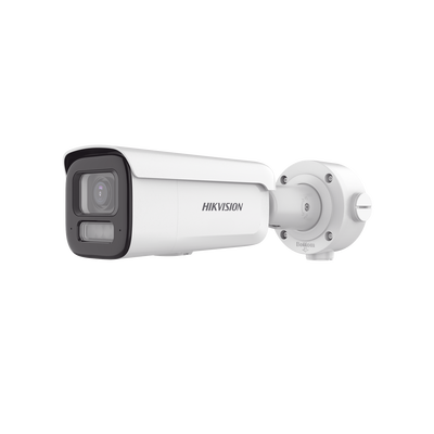 Bala IP 4 Megapixel / Imagen a Color 24/7 / Lente 2.8 - 12 mm / Luz Blanca 60 mts / WDR 130 dB / Exterior IP67 / IK10 / Captura Facial / Videoanaliticos / AcuSense