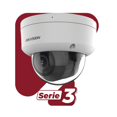 [Dual Light] Domo IP 4 Megapíxel / Lente Motorizado 2.7 a 13.5 mm / 30 mts IR + 30 mts Luz Blanca / Exterior IP67 / IK10 / WDR 120 dB / PoE / ONVIF / Micro SD