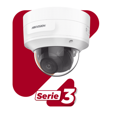 Domo IP 4 Megapixel / Lente Mot. 2.7 a 13.5 mm / 40 mts IR EXIR / Exterior IP66 / IK10 / DARKFIGHTER / Audio y Alarma I/O / PoE+ / ONVIF / Micro SD / 4 Analíticos: AcuSense, Deteccion Facial, Conteo de Personas por Cruce y Zona
