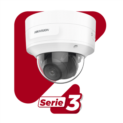 Domo IP 6 Megapixel / Lente Mot. 2.7 a 13.5 mm / 40 mts IR EXIR / Conteo de Personas / Captura Facial / IP67 / IK10 / WDR 120 dB / PoE+ / Alarmas y Audio I/O / ACUSENSE / Micro SD / DarkFighter