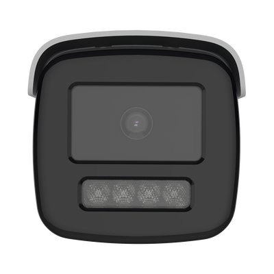 [ PROTECCIÓN ACTIVA ] Bala IP 4 Megapixel / Lente 4 mm / 60 mts IR / Exterior IP67 / Micrófono y Bocina Integrado (Audio de Dos Vías) / DARKFIGHTER / PoE+ / Luz Estroboscopica / ONVIF / Micro SD / 4 Analíticos