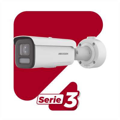Bala IP 8 Megapixel / Lente 4 mm / Dual Light (60 mts IR + 60 mts Luz Blanca ) / Darkfighter S / Exterior IP67 / WDR 130 dB / 4 Analíticos: AcuSense, Deteccion Facial, Conteo de Personas por Cruce y Zona