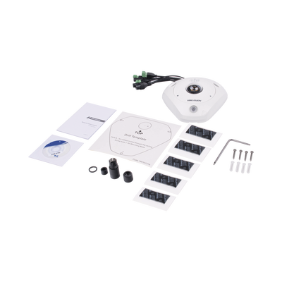 Fisheye IP 12 Megapixel / DEWARPING / Lente IMMERVISION / 180° - 360° / WDR 120 dB / Heat Map / Exterior IP67 / IK10 / Entrada y Salida de Audio y Alarma / Múltiples Vistas / MicroSD