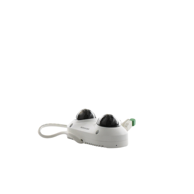 PanoVu Series / Lente Dual de 5 Megapixel / 2 Lentes Fijos de 2.8 mm / Recomendado para Pasillos o Esquinas / IP67 / IK10 / PoE / WDR 120 dB / 10 mts IR / Entrada y Salida de Audio y Alarma / MicroSD